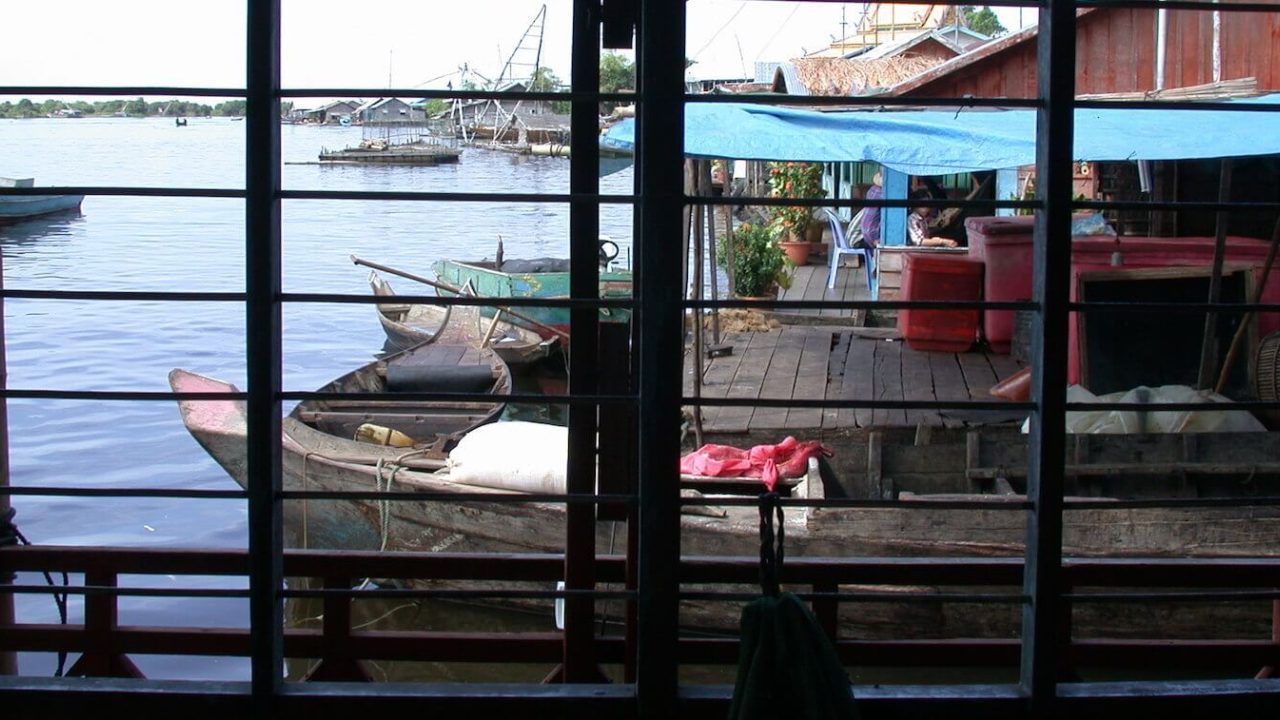 Boats and platform.