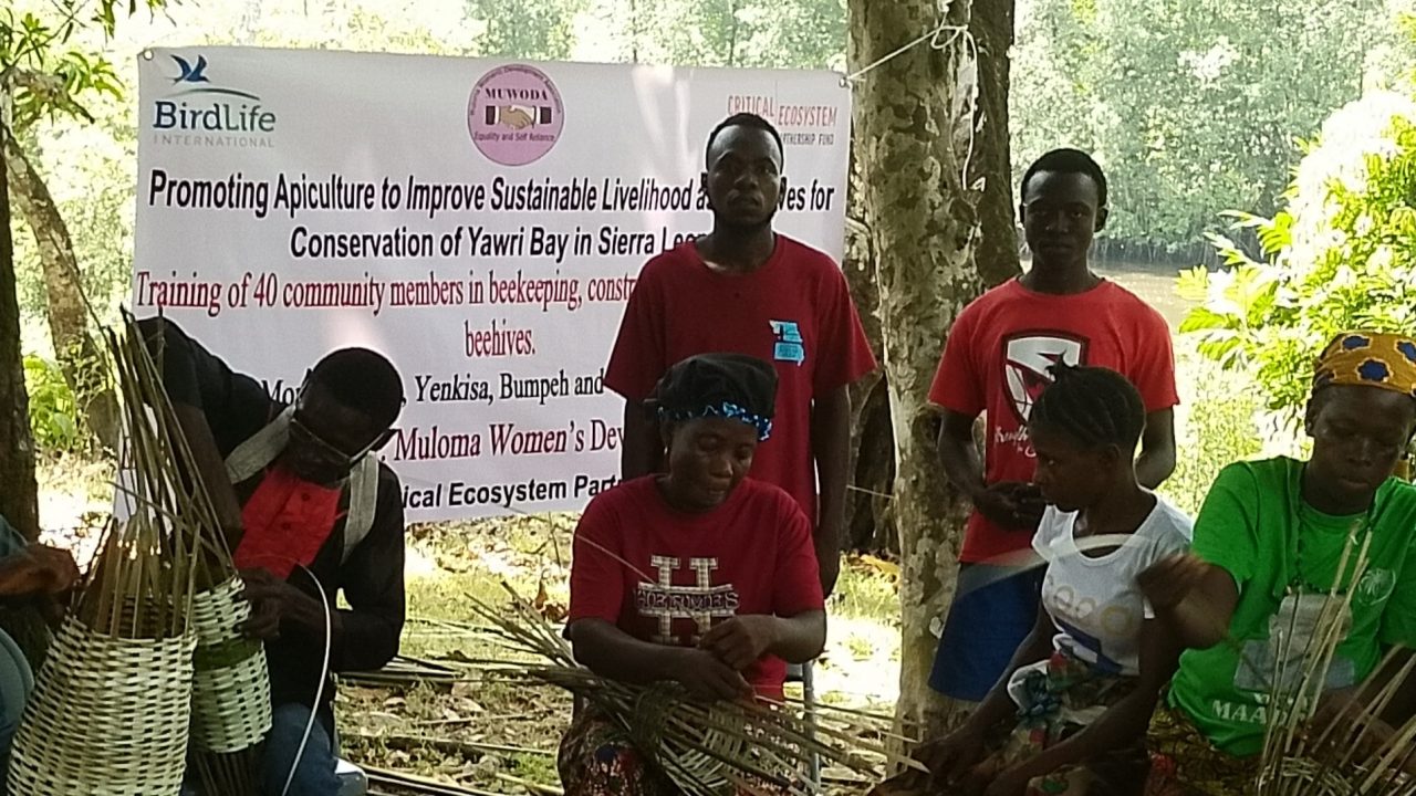 Валай қауымдастығының жоба бенефициарлары ағаш емес материалдарды пайдалана отырып ара ұяларын жасау бойынша тренингте