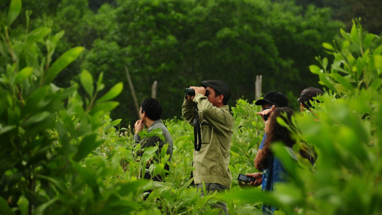 Community conduct a patrol in protected area