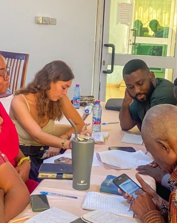 Participants from CSOs in a breakout session during the fundraising and proposal development training at Takoradi, Ghana