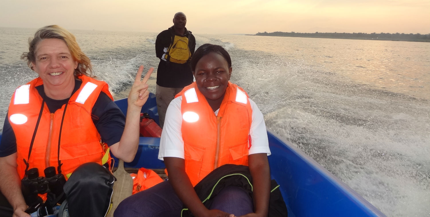 Members of the CEPF Eastern Afromontane Regional Implementation Team on their way to visit grantees in Lake Tanganyika, Tanzania.
